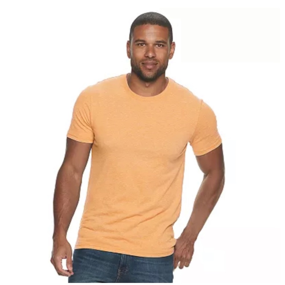 Sonoma NWT light pastel orange short sleeve super soft tee size small crewneck